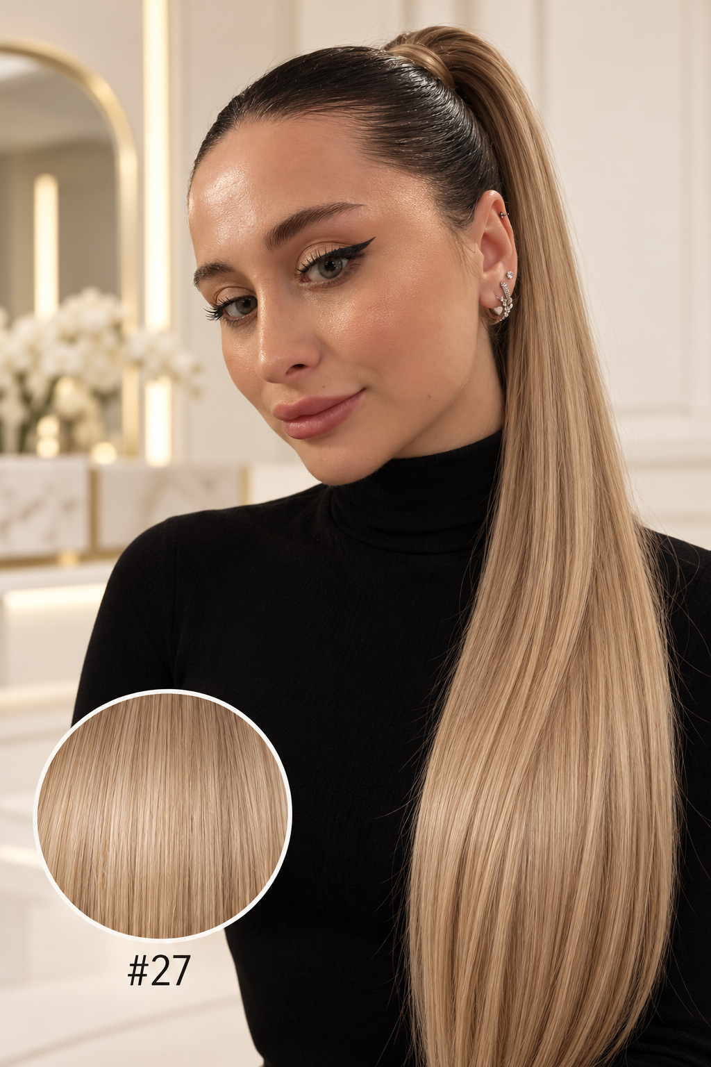 Ponytail Light nuance #27, modèle et pastille