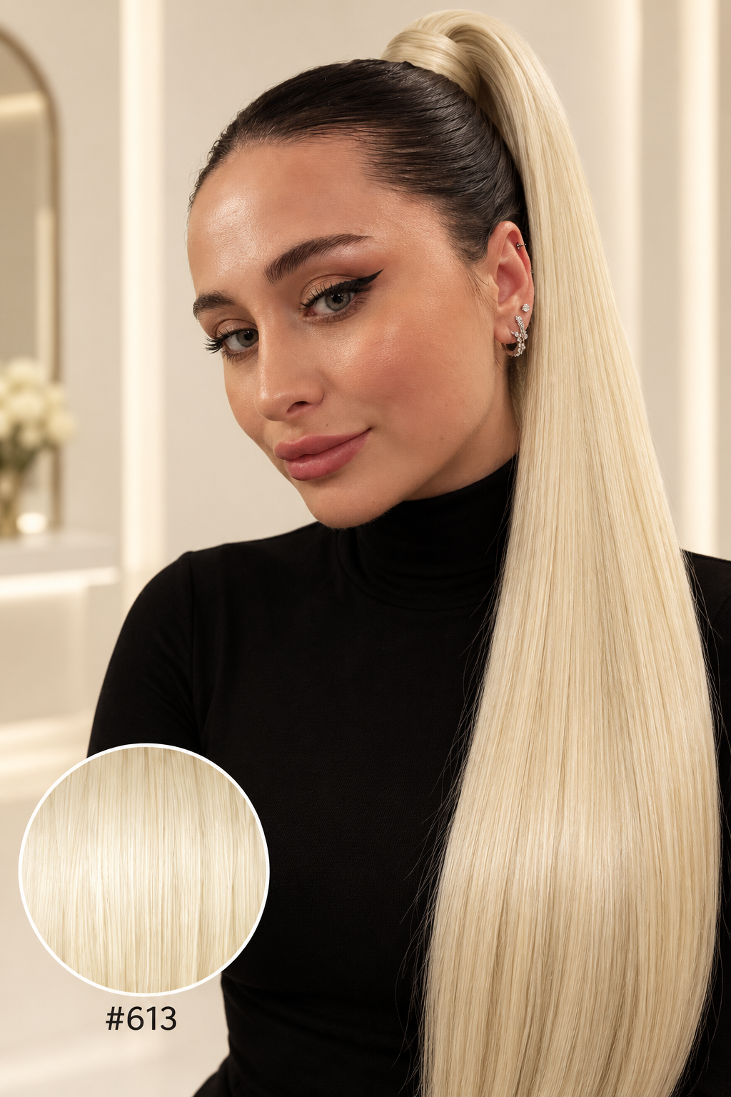 Ponytail Light nuance #613, modèle et pastille
