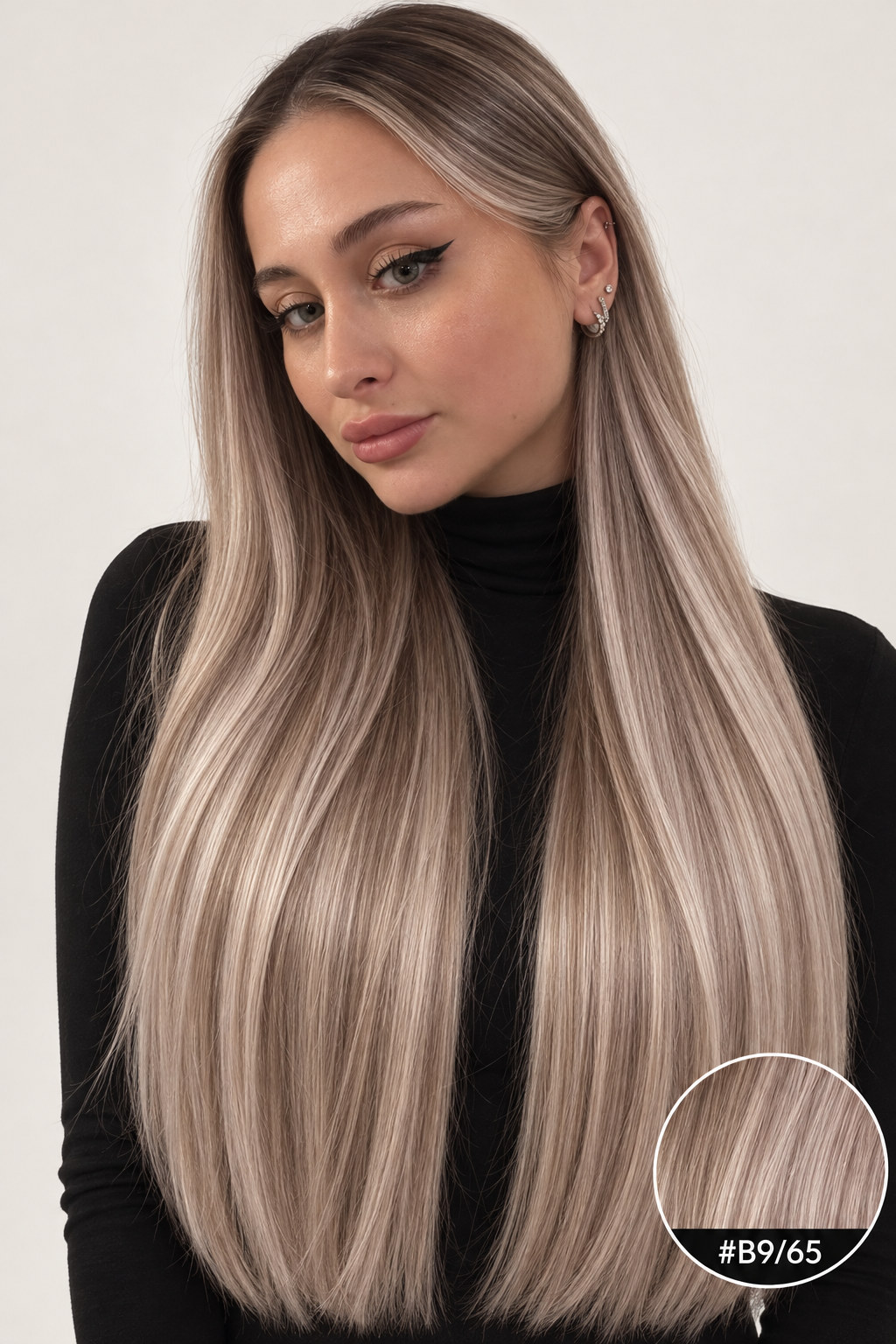 Velours Hair — extensions Ombré #B9/65, cheveux lâchés