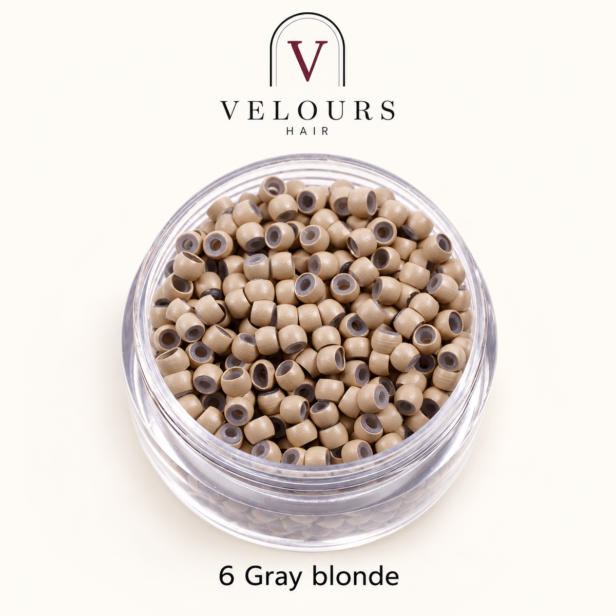 Nano-rings – 6 Blond cendré