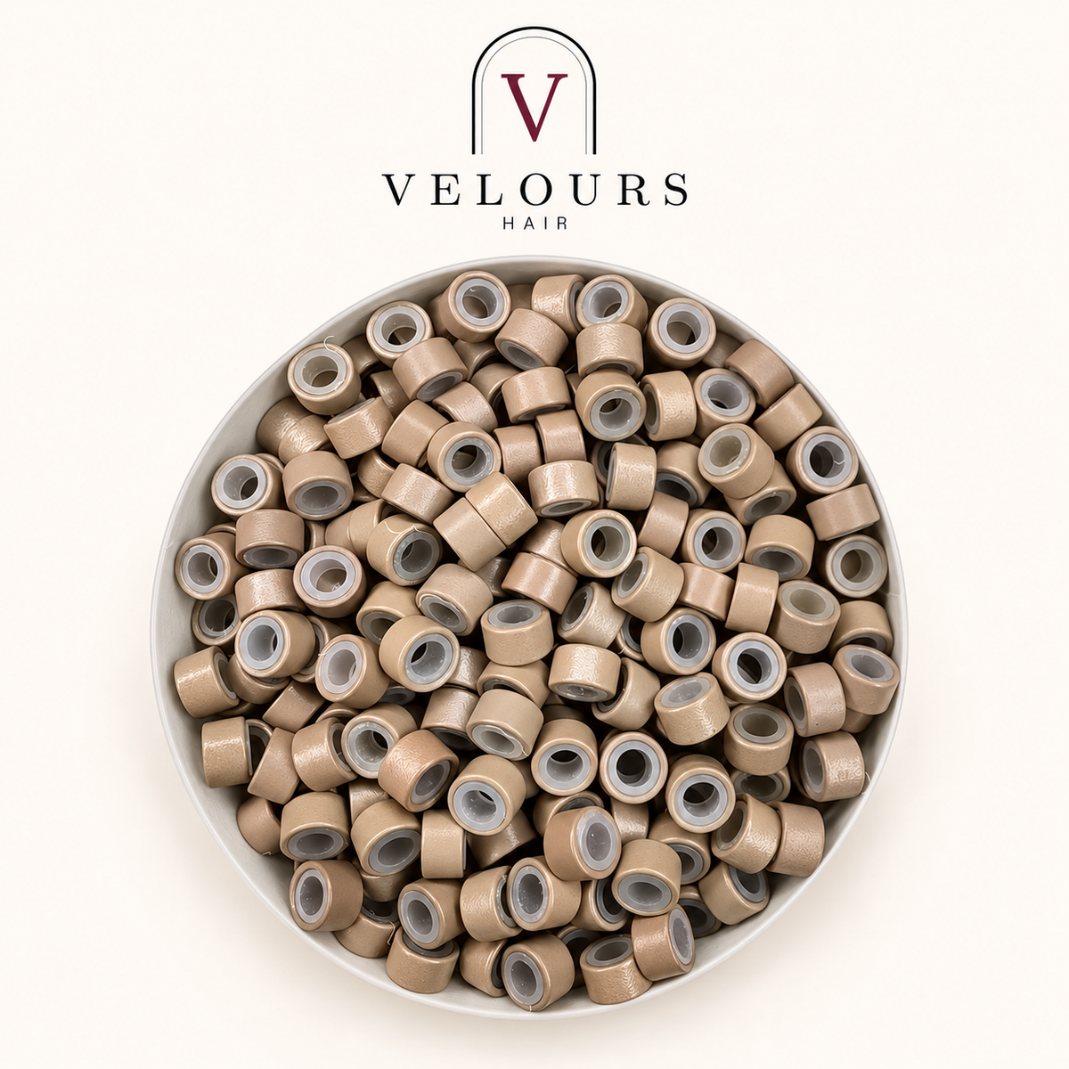 Micro-rings, coloris Beige