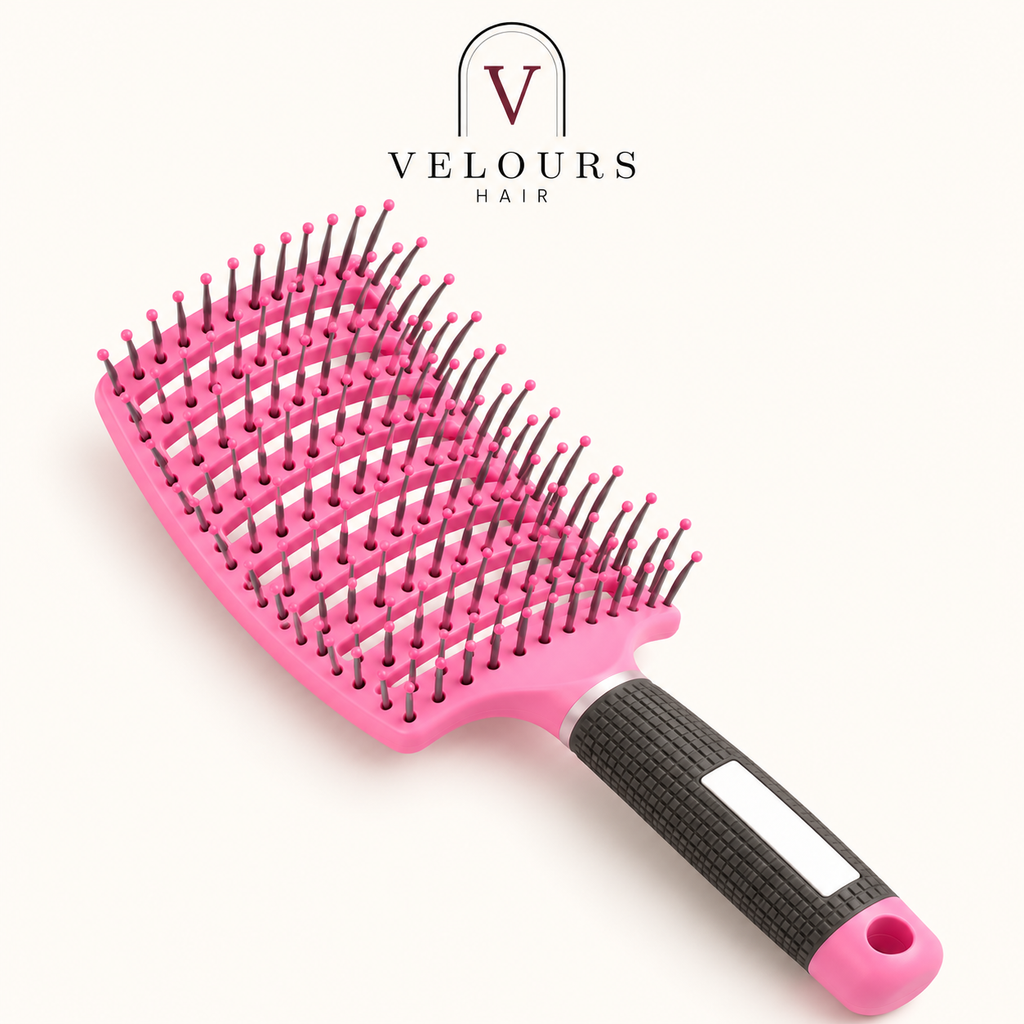 Brosse spéciale extensions rose
