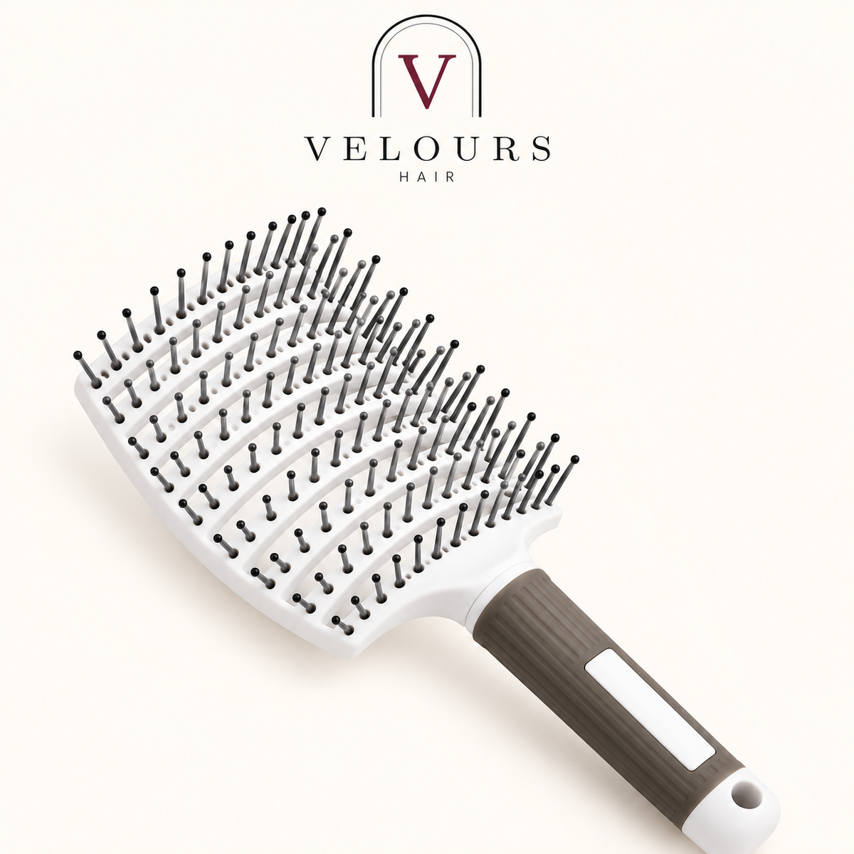 Brosse spéciale extensions blanche