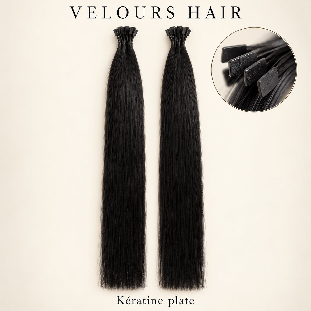 Velours Hair — extensions à kératine plate