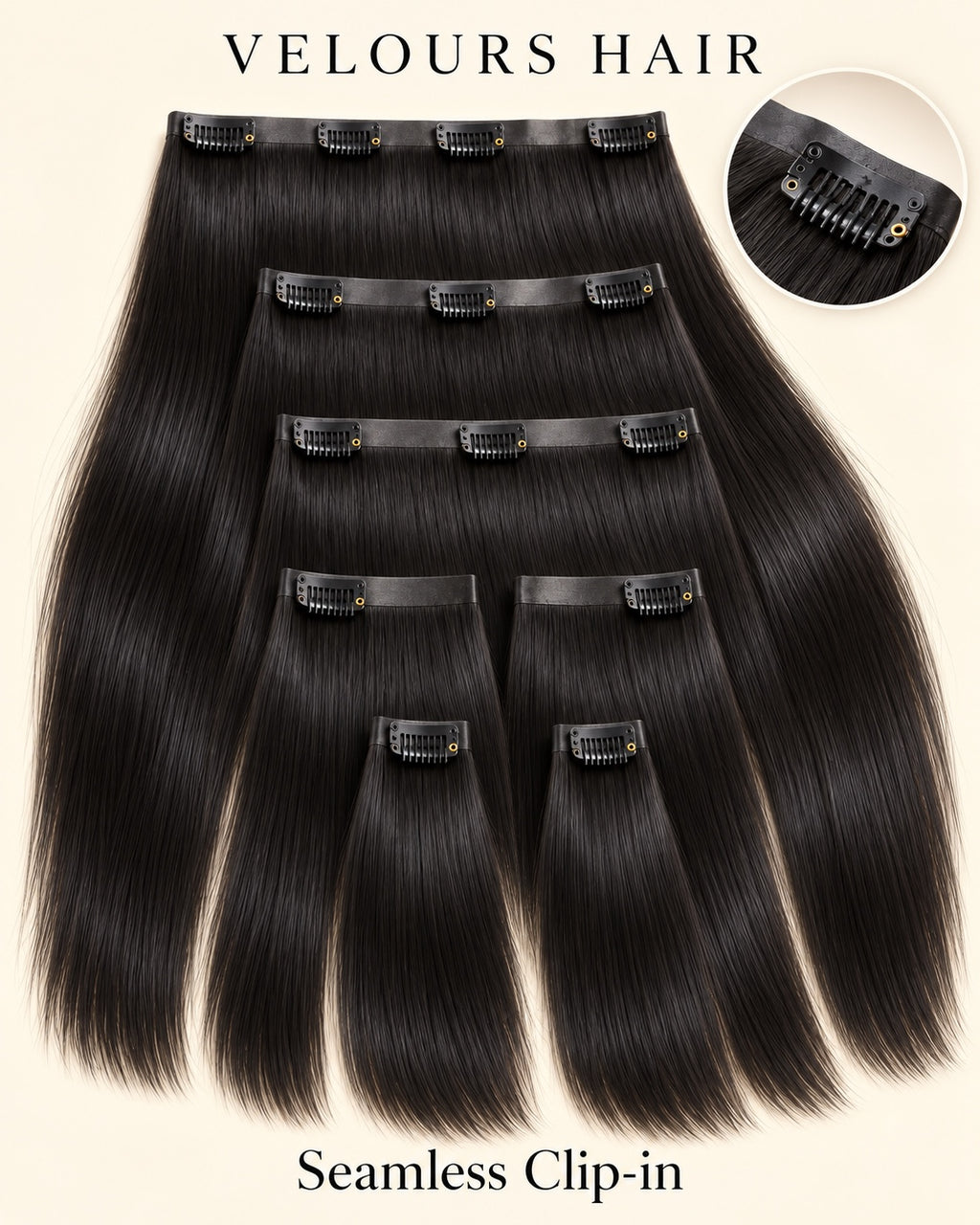 Velours Hair — extensions Seamless Clip-in
