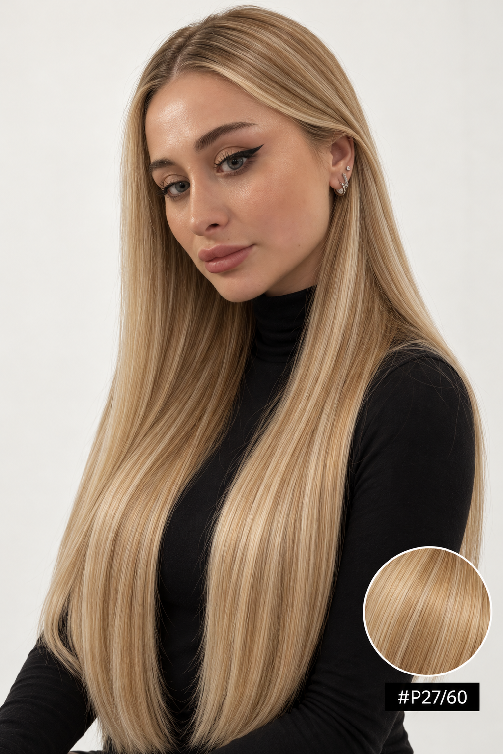 Velours Hair — Ombré #P27/60, visage Fiona, cheveux lisses détachés