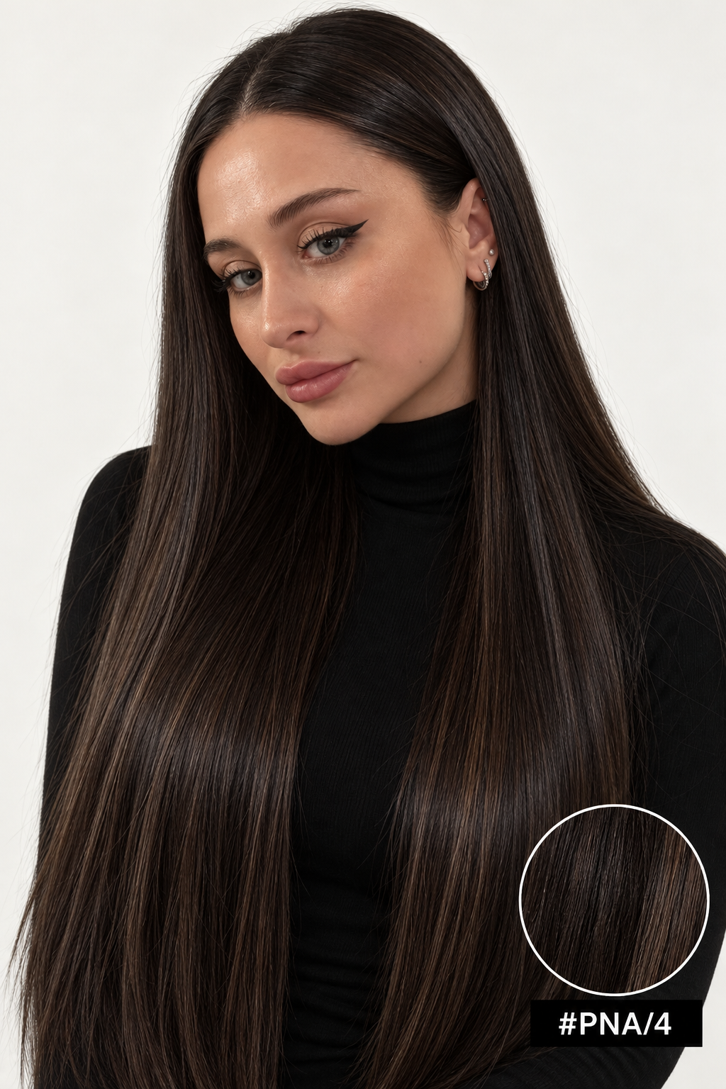 Velours Hair — Ombré #PNA/4, visage Fiona, cheveux lisses détachés