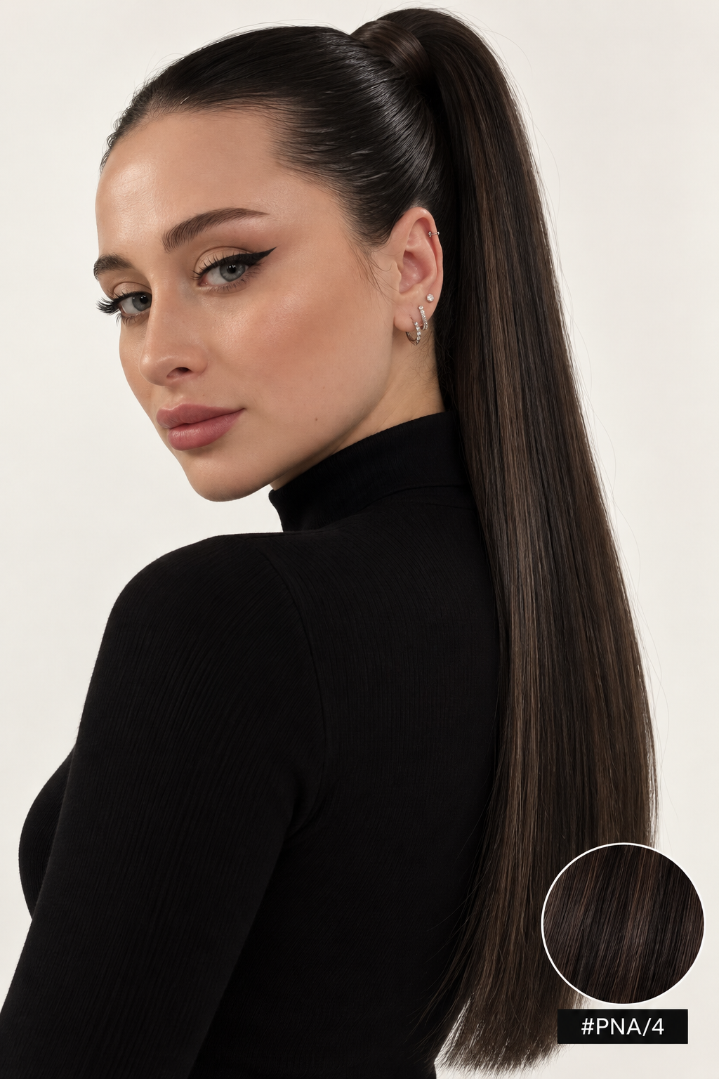 Velours Hair — Ombré #PNA/4, visage Fiona, queue de cheval attachée