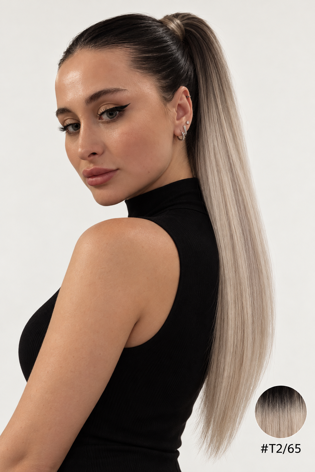 Velours Hair — ponytail ombrée #T2/65